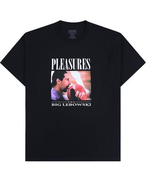 Pleasures X The Big Lebowski Lick Ss T-Shirt P25Su057" - Black