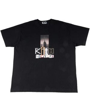 Kith New York Clippings T-Shirt Khma030046 001" - Black