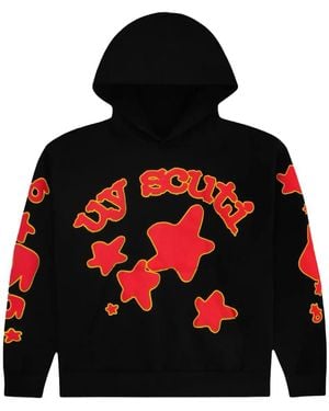 Sp5der Uy Scuti Hoodie 202" - Black