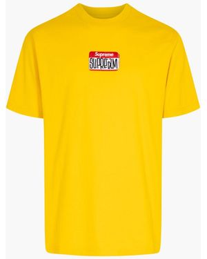Supreme Gonz Nametag S/s Top "fw 21" - Yellow