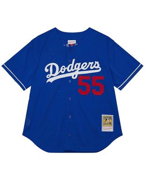 Mitchell & Ness Bp Jersey "Mlb Dodgers 2000 Orel Hershiser" Abbf5322 Lad00Ohrroya" - Blue