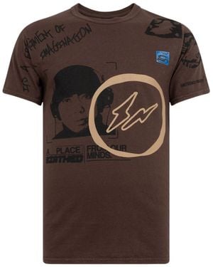 Travis Scott Hiroshi T-shirt "cactus Jack X Fragment" - Brown