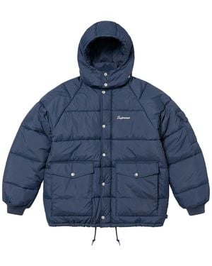 Supreme Jane's Addiction Mechanics Puffer Jacket Su28074" - Blue