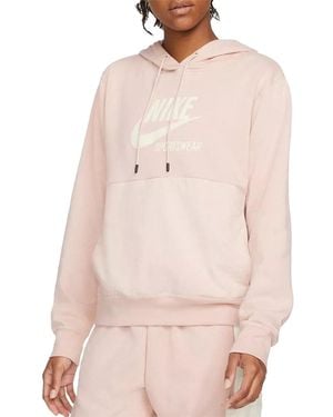 Nike Nsw Heritage Fleece Hoodie Style "Light" Dd5673 601" - Black