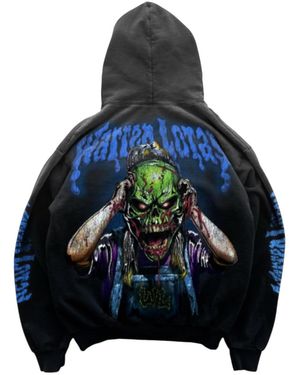 Warren Lotas Forbidden Mask Hoodie "Jet" Wl033" - Black