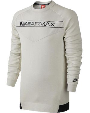 Nike Air Max Crewneck Sweatshirt "Off" 861582 072" - Black