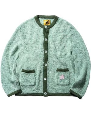 GOLF le FLEUR Crewneck Cardigan "Mint" 1023Mnt" - Green
