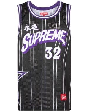 Supreme Star Basketball Jersey "Ss24" Su412" - Black
