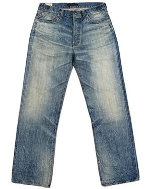 Mastercraft Union Showa Relaxed Natsu Kin Jeans "Light" 703 10 65 Gld No" - Blue