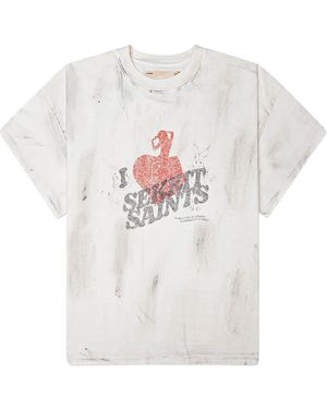 SEKRIT Gentlemen's Club T-Shirt "Vintage" Ss26 Sek Ts07" - Black