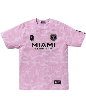 A Bathing Ape X Inter Miami Cf Camo T-Shirt 1J72 109 902" - Pink