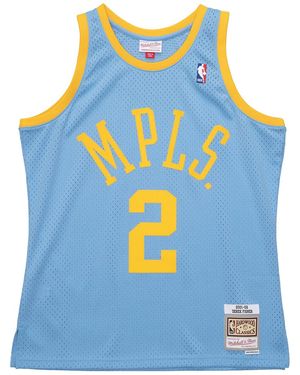 Mitchell & Ness Nba Swingman Jersey Lakers 2001 Derek Fisher "Columbia" Smjy1125 Lal01Dficlbl" - Blue