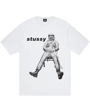 Stussy Astronaut T-Shirt 1905107 Whit" - Black