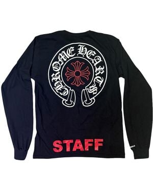 Chrome Hearts Staff Long Sleeve T-Shirt Chrm1530" - Blue