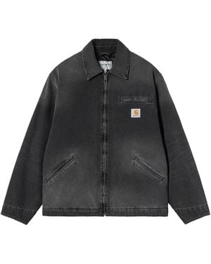 Carhartt Og Detroit Jacket Denim (Grind Wash) I036259 89 B7" - Black