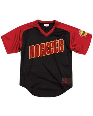 Mitchell & Ness Nba Final Seconds Mesh V-Neck Shirt "Houston Rockets - Black