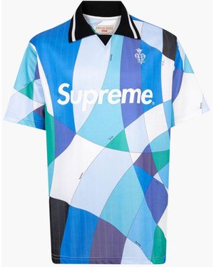Supreme Emilio Pucci Soccer Jersey "ss 21" - Blue