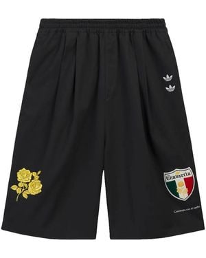 adidas Chavarria Long Twill Shorts Kv1975" - Black