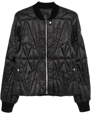 Moncler Rick Owens Woven Geocamo Flight Jacket Mon38" - Black