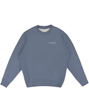 Aimé Leon Dore Uniform Crewneck Sweatshirt Melange" Fw24Cs008 Melange" - Blue