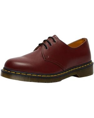 Dr. Martens 1461 Elastic Leather Oxford Shoes "Comme Des Garcons Cherry" 25892600" - Red