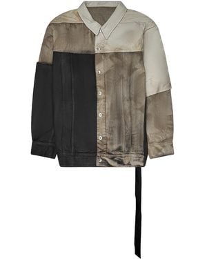 Rick Owens Jumbo Worker Jacket Du01F4761Comw1A 34094" - Black