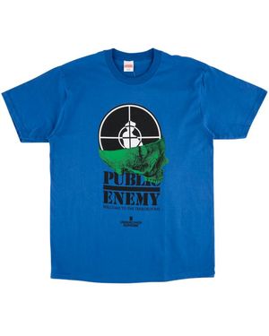 Supreme Udc Public Enemy Terrordome T-Shirt "Ss18" Su4086" - Blue