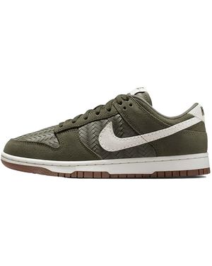 Nike Dunk Low Premium Se "Woven Medium Gum" Ib6161 200" - Black