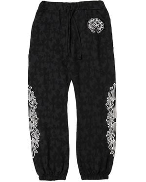 Chrome Hearts Cemetery Joggers Chrm0136" - Black