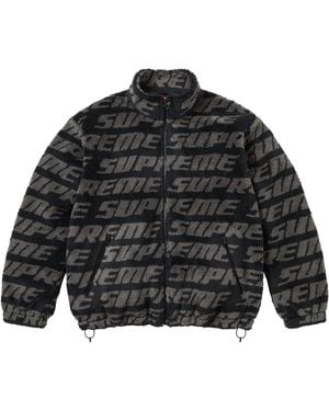 Supreme Repeat Jaquard Fleece Jacket "Fw26 - Black