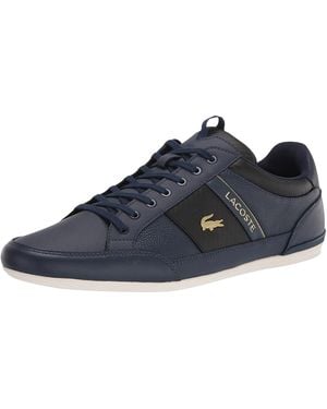 Lacoste Chaymon Leather Trainers 40Cma0043 Nb0" - Blue