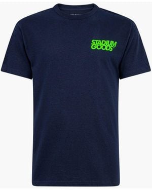 Stadium Goods Big Tilt T-shirt "navy/green" - Blue