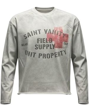 SAINT VANITY Field Supply T-Shirt Sv013" - Black