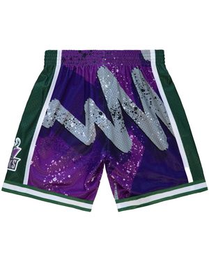 Mitchell & Ness Hyper Hoops Swingman Shorts "Nba Milwaukee Bucks 2000" Pfsw1254 Mbu00Ppppurp" - Black