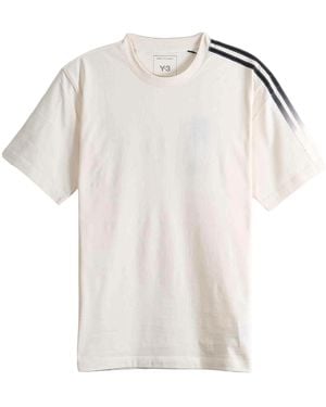 adidas Y-3 Gradient Stripes Short-Sleeve T-Shirt "Chalk" Ku2251" - Black