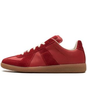 Maison Margiela Replica Low Top Trainers /Gum" - Red