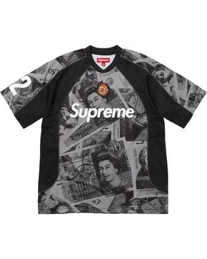 Supreme Pounds Soccer Jersey "Fw25 - Black