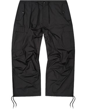 Bravest Studios Baggy Cargo Trousers Bs108" - Black