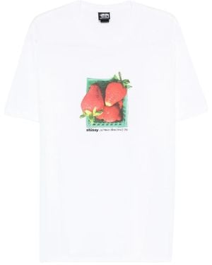 Stussy Berries T-Shirt 1905108 Whit" - Black