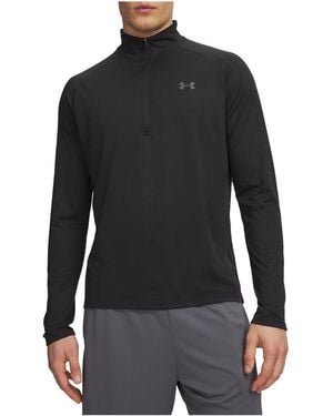 Under Armour Tech Half-Zip Long-Sleeve Shirt Charcoal" 1328495 001" - Black