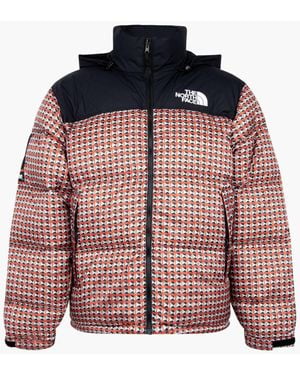 Supreme Tnf Studded Nuptse Jacket "Ss 21" - Red