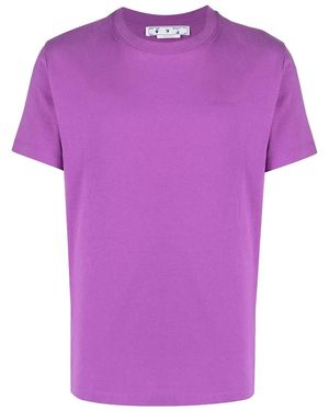 Off-White c/o Virgil Abloh Diag Tab Slim S/S T-Shirt Omaa027S23Jer0013636" - Purple