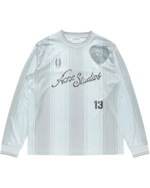 Acne Studios Logo Sports Jersey Top Bl0437 902" - Black