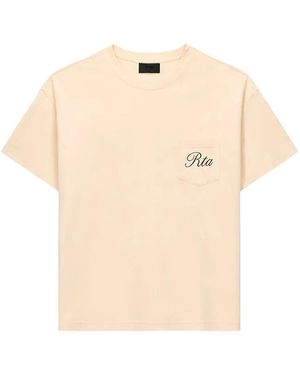 RTA Bastien Pocket T-Shirt "Bone Clockface" Mcvuk1447 T2363Boclf" - Black