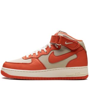 Nike Air Force 1 Mid "Safety" Fb2036 700" - Red