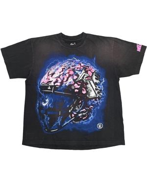 HELLSTAR Studios Brain Helmet Short Sleeve T-Shirt Hsr119" - Black