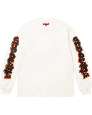 Supreme Cracked Sleeve Long Sleeve Top "Ss26 - Black