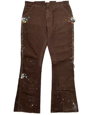 GALLERY DEPT. La Flare Carpenter Trousers Paint Splatter "Dark Multi" Gdlfcdb" - Black