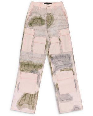 Who Decides War Darning Pocket Trousers 1120620015Ss24" - Black