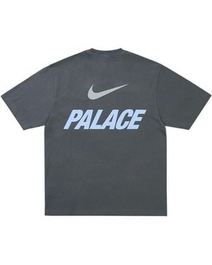 Palace Nike Font Swoosh T-Shirt "Charcoal" P0136" - Black